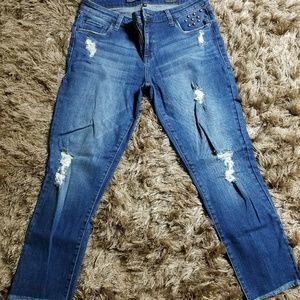 STS Blue bootcut Ripped hilltop jeans, sz 29